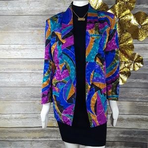 Jewel toned vintage 90s blazer